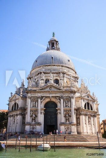 Picture of View of basilica of St Mary of Health in Venice Italy